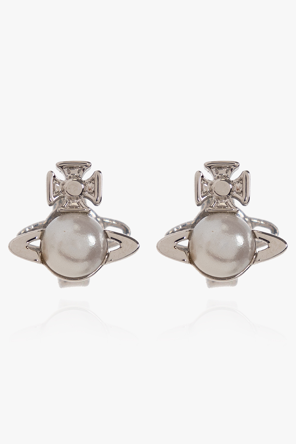 Silver 'Balbina' earrings Vivienne Westwood